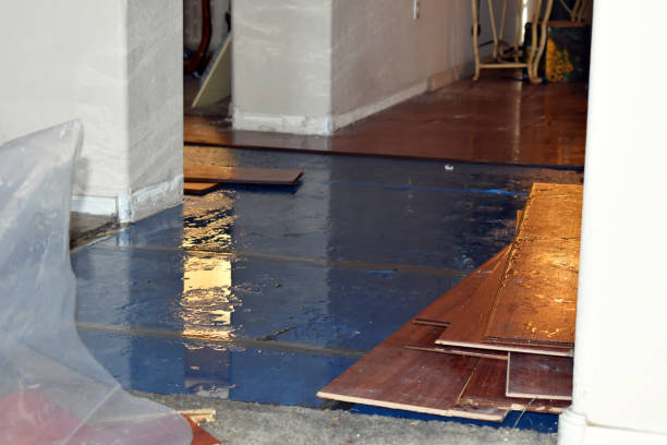 Professional Sewage Cleanup technician working in Perry, KS